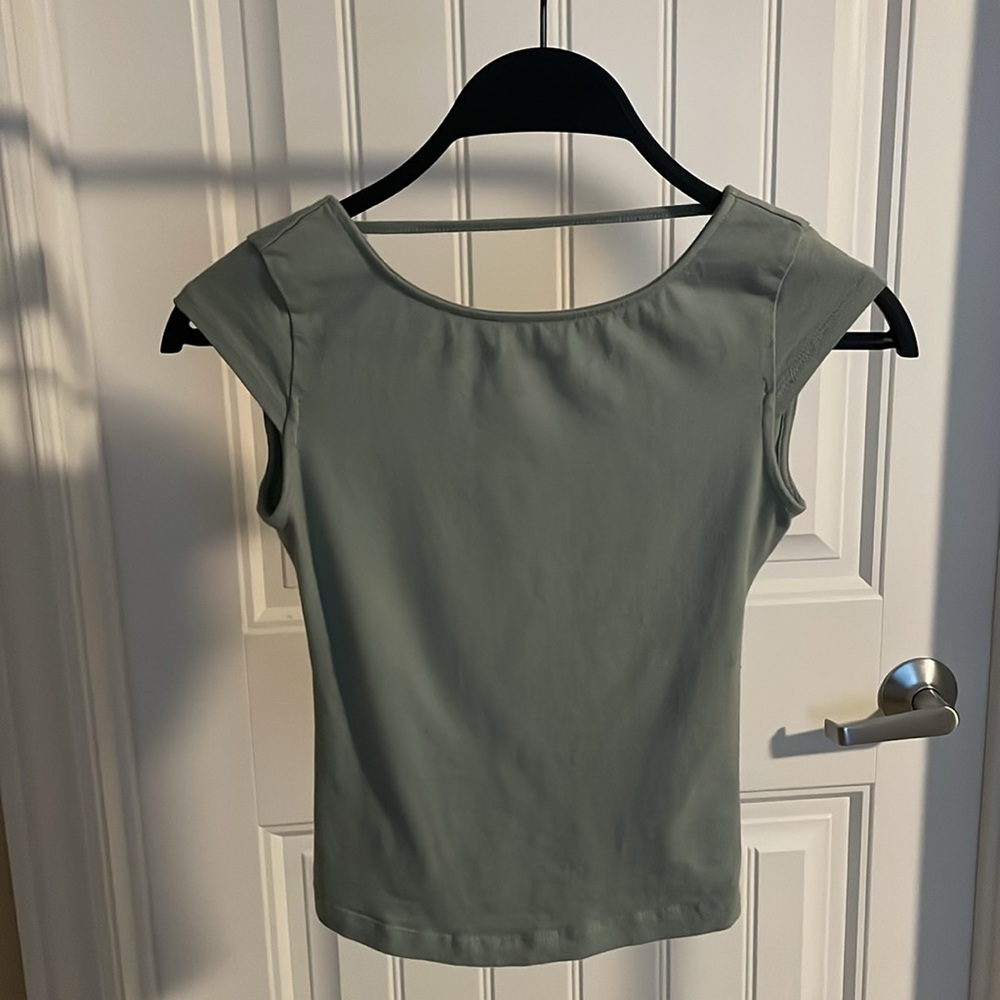 Garage Backless Top | Blue/Grey Colour